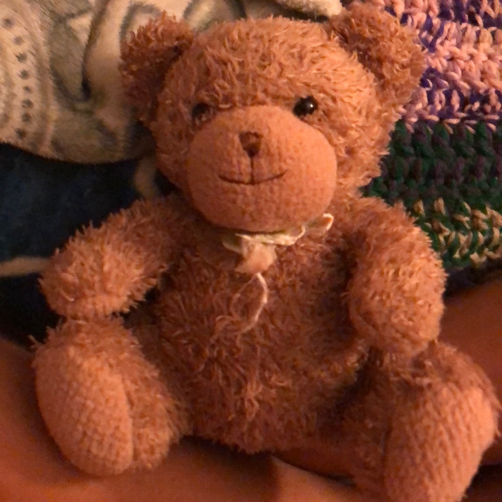 I am selling a little stuffed teddy bear